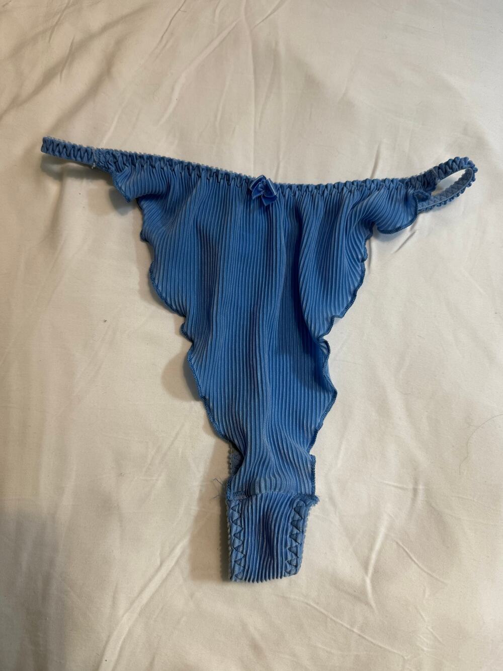 NWOT Rampage Vintage High-Waist Thong – Light Blue – Size M